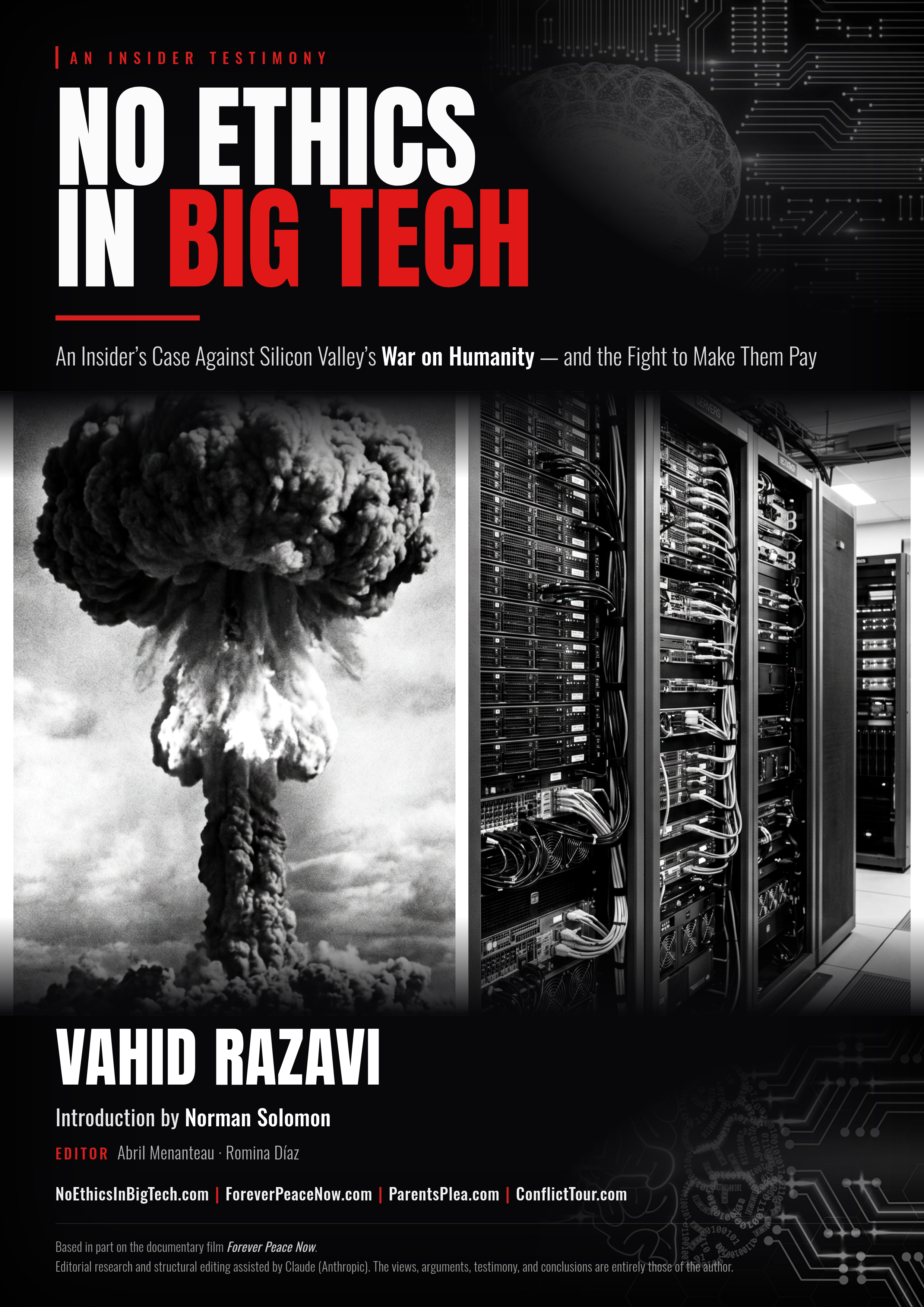 No Ethics in Big Tech - book cover by Vahid Razavi